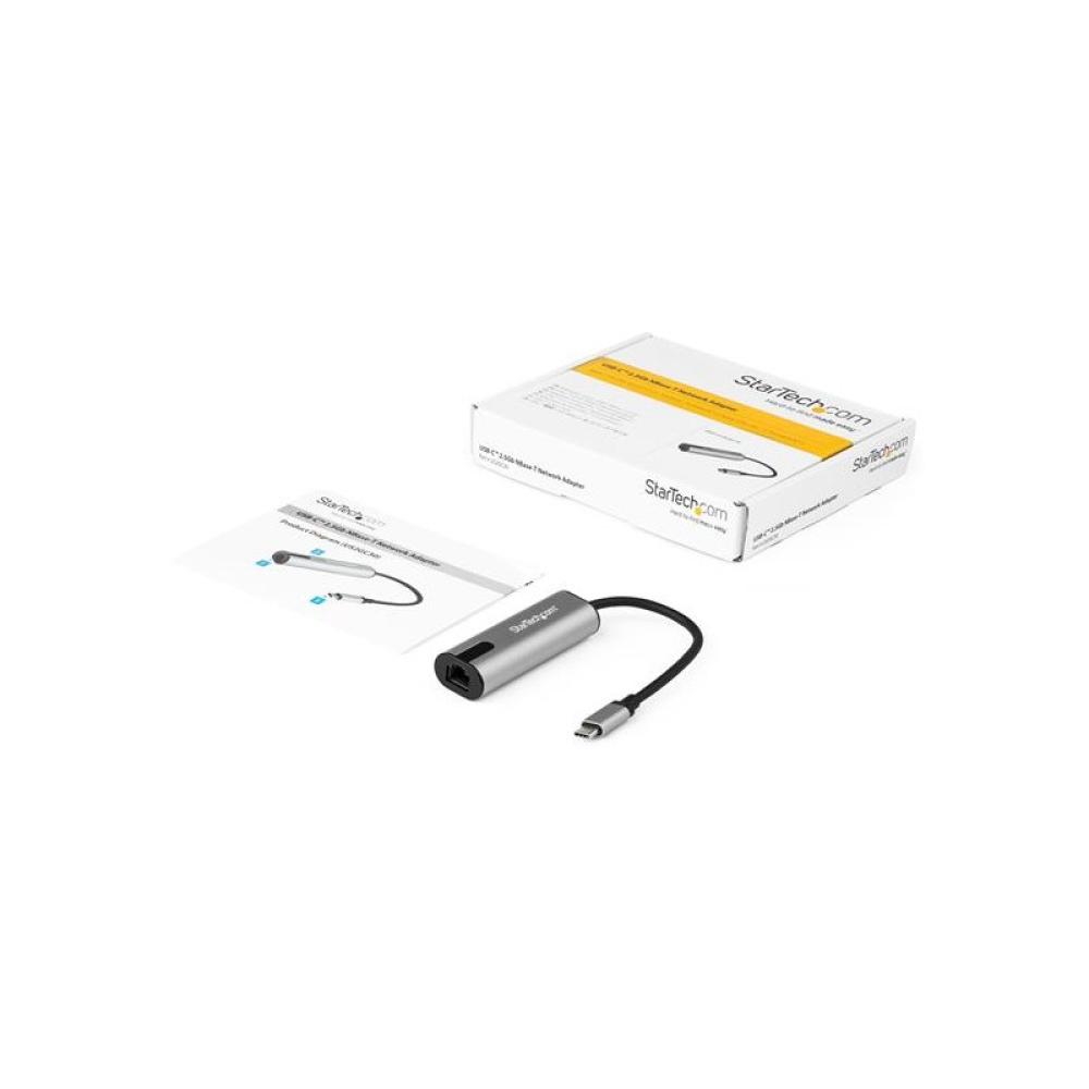 StarTech.com - Adaptador de Red Ethernet USB-C - Adaptador de Red LAN NIC Ethernet RJ45 NBASE-T USB Tipo C USB 3.0 de 2,5Gb - Co