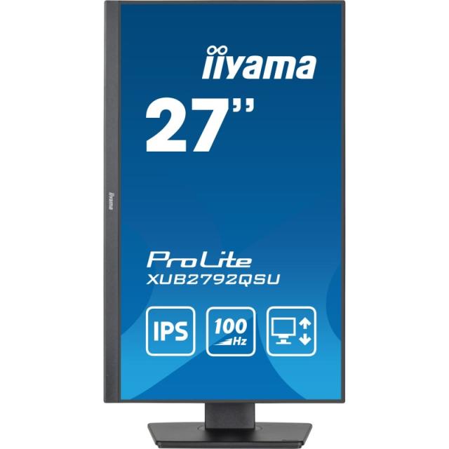 iiyama - ProLite XUB2792QSU-B6 pantalla para PC 68,6 cm (27") 2560 x 1440 Pixeles Quad HD LED Negro