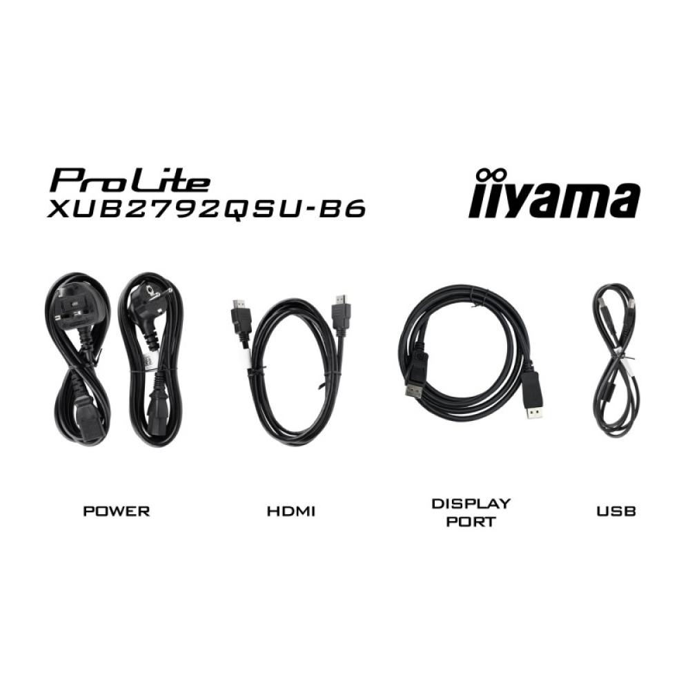 iiyama - ProLite XUB2792QSU-B6 pantalla para PC 68,6 cm (27") 2560 x 1440 Pixeles Quad HD LED Negro