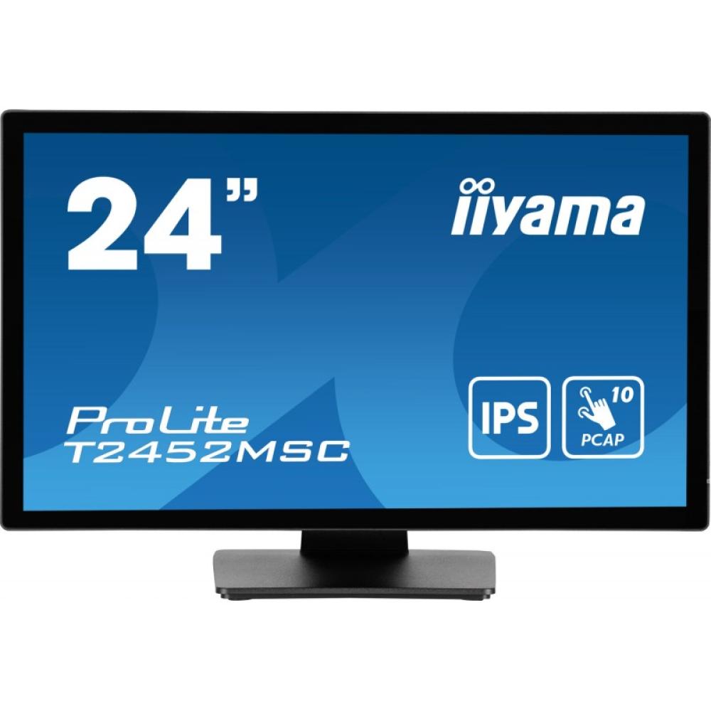 iiyama - ProLite T2452MSC-B1 pantalla para PC 60,5 cm (23.8") 1920 x 1080 Pixeles Full HD LCD Pantalla táctil Multi-usuario Negr