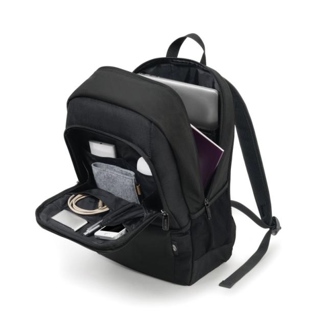 DICOTA - Eco Backpack BASE mochila Negro Poliéster - D30913-RPET