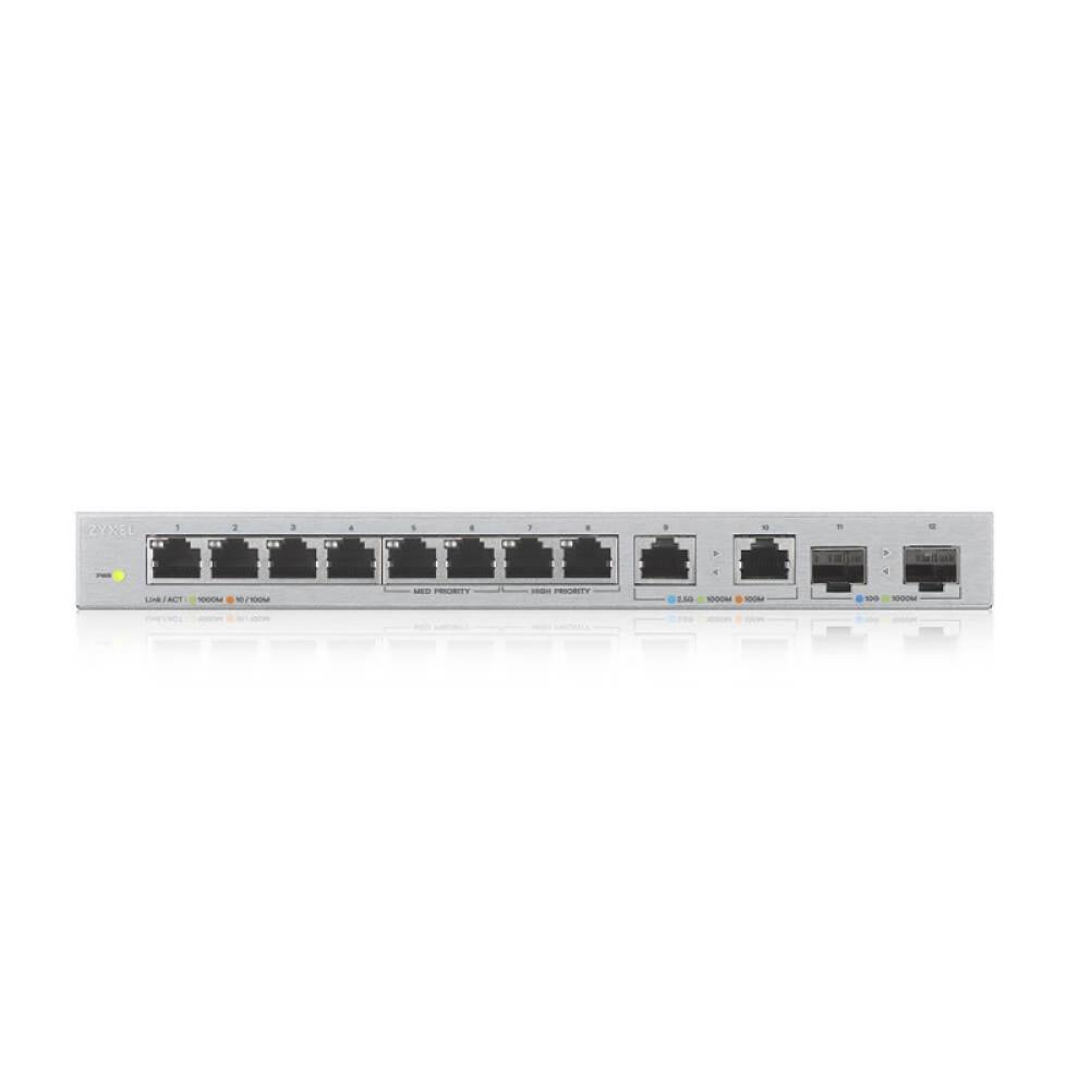 Zyxel - XGS1010-12-ZZ0102F switch No administrado Gigabit Ethernet (10/100/1000) Gris