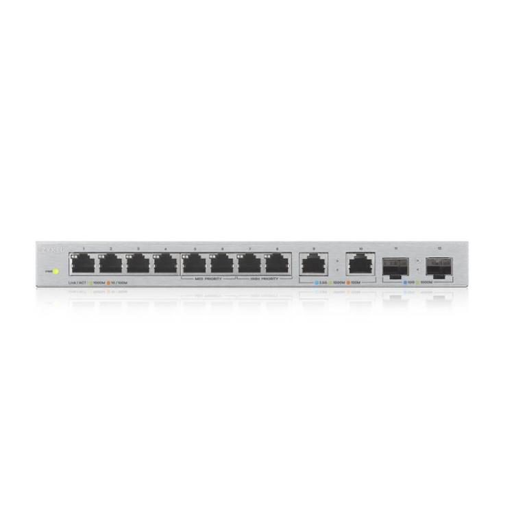 Zyxel - XGS1010-12-ZZ0102F switch No administrado Gigabit Ethernet (10/100/1000) Gris