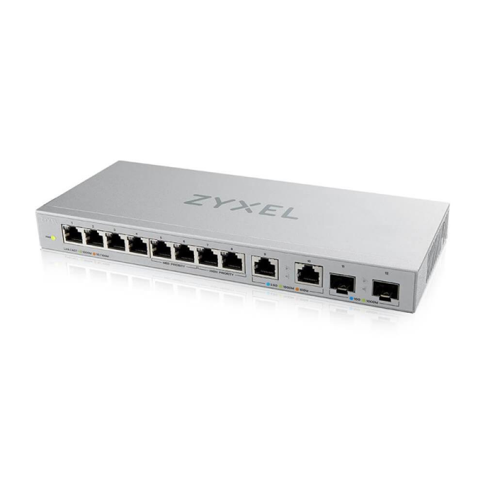Zyxel - XGS1010-12-ZZ0102F switch No administrado Gigabit Ethernet (10/100/1000) Gris