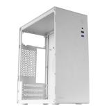 Tacens - ORUMX, Caja Minitorre Slim, Micro-ATX Ultra Compacta, Estructura de Acero, Ventilador 80mm, Blanco