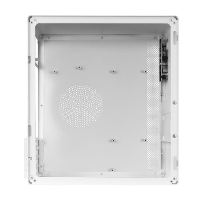 Tacens - ORUMX, Caja Minitorre Slim, Micro-ATX Ultra Compacta, Estructura de Acero, Ventilador 80mm, Blanco