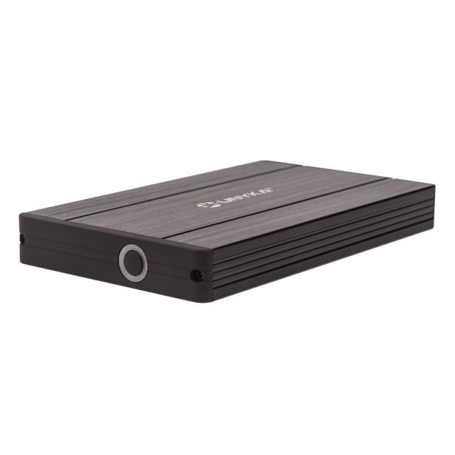 UNYKAch - 25201 Caja de disco duro (HDD) Negro 2.5"