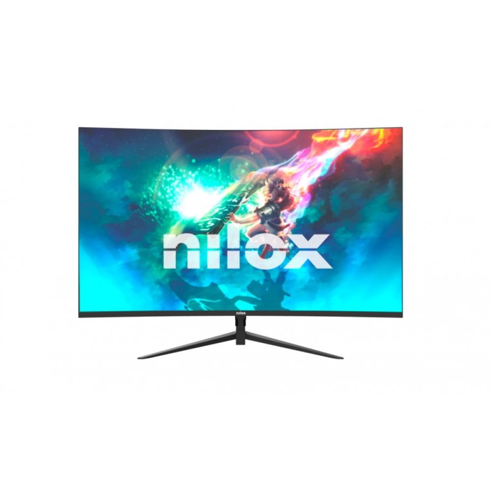 Nilox - Monitor Curvo de 24" Gaming, VA, HDMI y DP, y 1ms