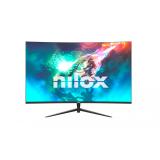 Nilox - Monitor Curvo de 24" Gaming, VA, HDMI y DP, y 1ms