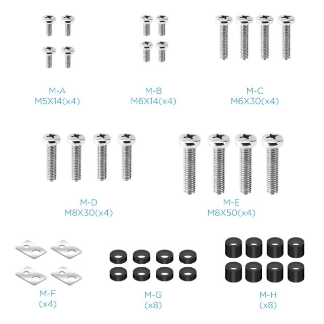 TooQ - Píxel Soporte de Pared para Pantallas Interactivas Regulable 70"-90"