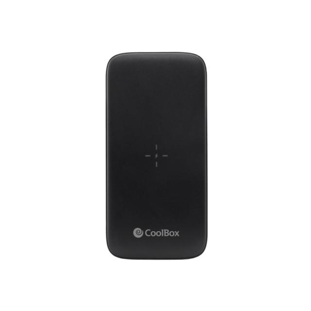 CoolBox - POWERBANK QI INALAMBRICO/USB-A/USB-C/MICROUSB/LIGHTING 10.000MAH NEGRO