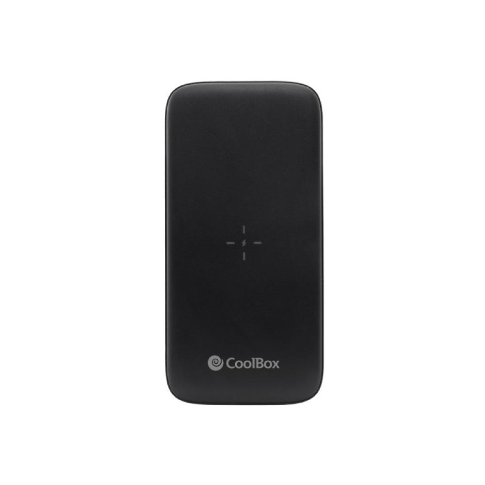 CoolBox - POWERBANK QI INALAMBRICO/USB-A/USB-C/MICROUSB/LIGHTING 10.000MAH NEGRO