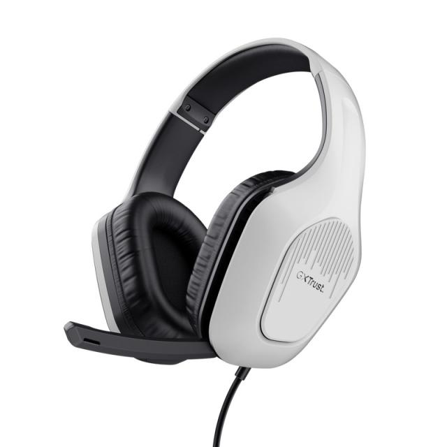 Trust - GXT 415PS ZIROX Auriculares Alámbrico Diadema Juego Negro, Blanco