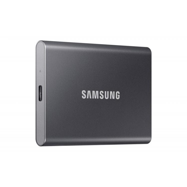 Samsung - Portable SSD T7 2 TB USB Tipo C 3.2 Gen 2 (3.1 Gen 2) Gris