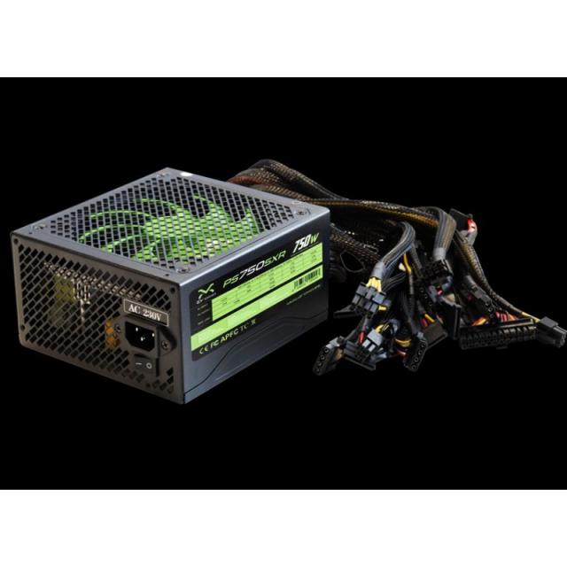 Droxio - PS750SXR unidad de fuente de alimentación 750 W 20+4 pin ATX ATX Fruta del bosque, Verde