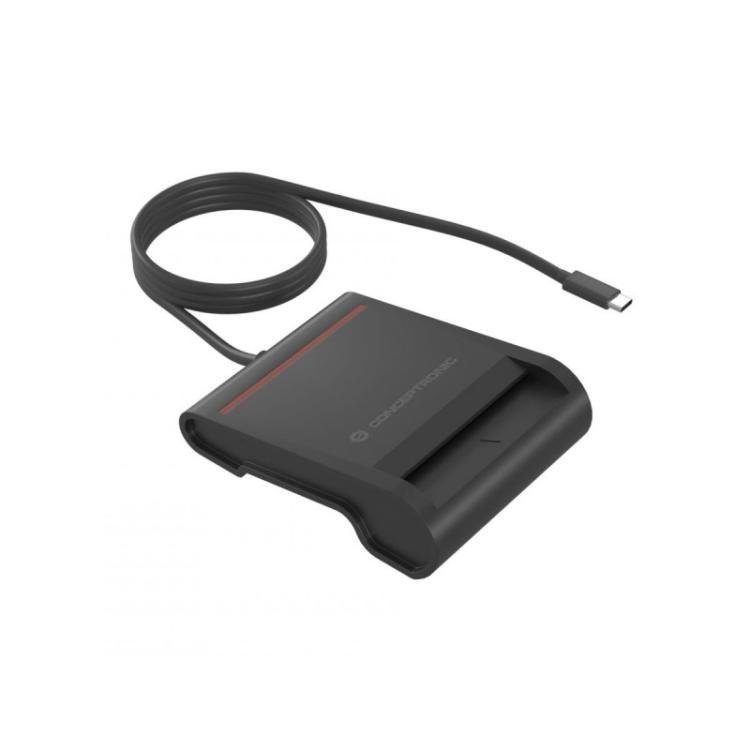 Conceptronic - SCR01BC lector de tarjeta inteligente Interior USB USB Tipo C Negro