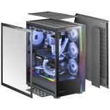 Mars Gaming - MC-ULTRA, Torre Gaming Custom XXL E-ATX, Doble Tira LED ARGB, Doble Ventana Cristal Templado, Estructura - MCULTRA