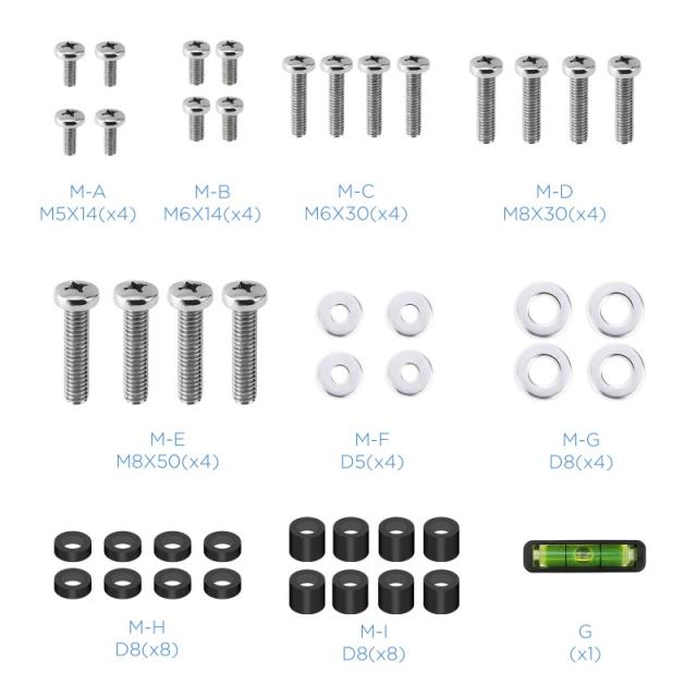 TooQ - LP4391T-B soporte para TV 2,29 m (90") Negro