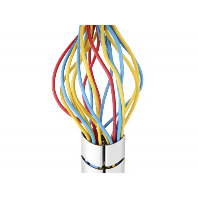 Equip - 650862 organizador de cables Escritorio Pasacables Plata 1 pieza(s)