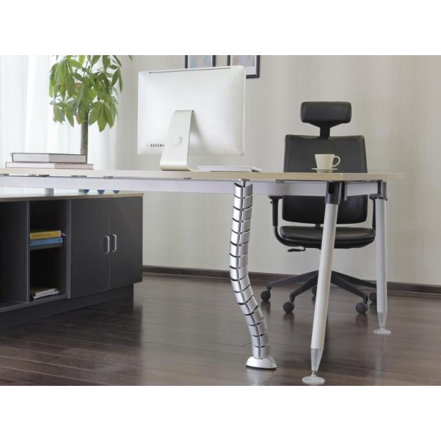 Equip - 650862 organizador de cables Escritorio Pasacables Plata 1 pieza(s)