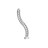 Equip - 650862 organizador de cables Escritorio Pasacables Plata 1 pieza(s)