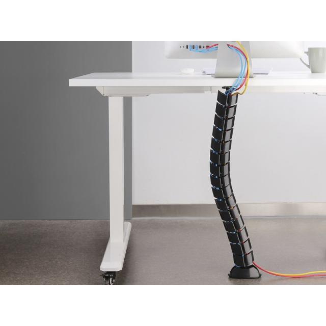 Equip - 650861 organizador de cables Escritorio Pasacables Negro 1 pieza(s)