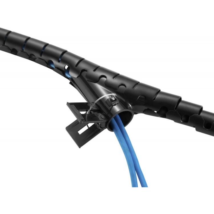 Equip - 650867 organizador de cables Escritorio Pasacables Negro