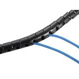 Equip - 650867 organizador de cables Escritorio Pasacables Negro