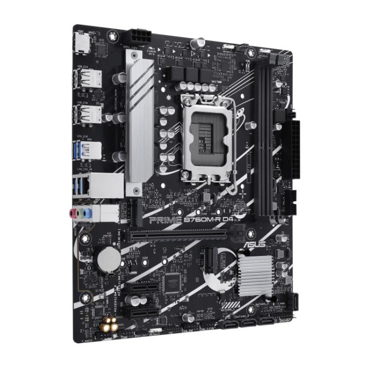 ASUS - PRIME B760M-R D4 Intel B760 LGA 1700 micro ATX