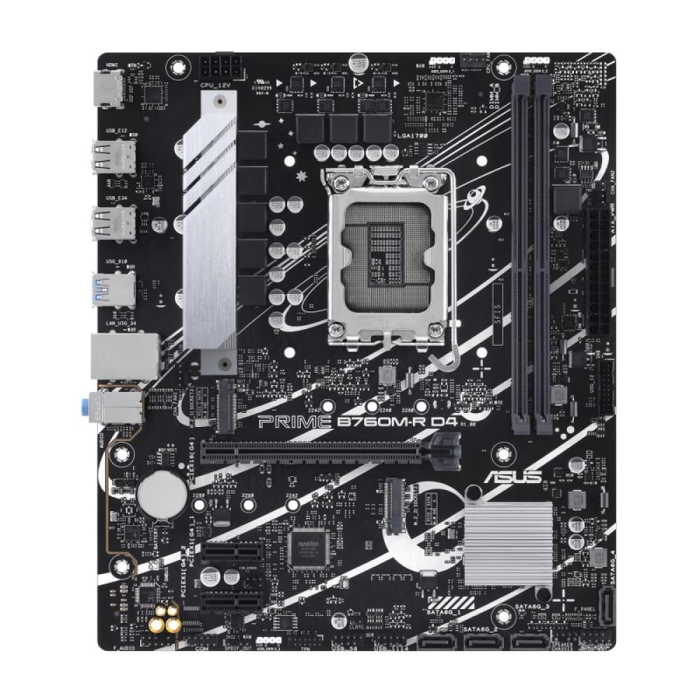 ASUS - PRIME B760M-R D4 Intel B760 LGA 1700 micro ATX