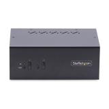 StarTech.com - Switch KVM de 2 Puertos DisplayPort para 2 Monitores - Conmutador KVM 4K60Hz - Hub Ladrón 2x USB 5Gb - Hub 2x USB