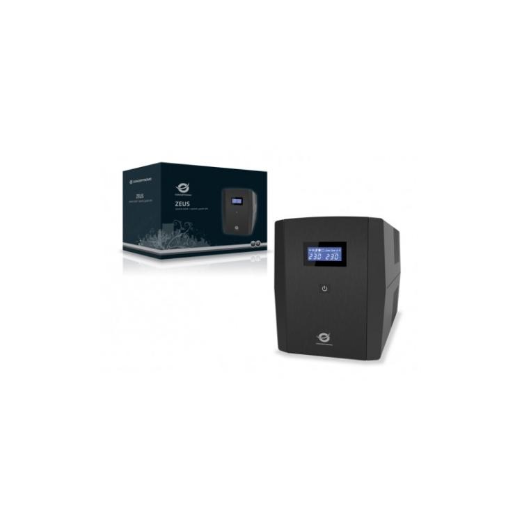 Conceptronic - ZEUS03E sistema de alimentación ininterrumpida (UPS) Línea interactiva 1,2 kVA 720 W 6 salidas AC