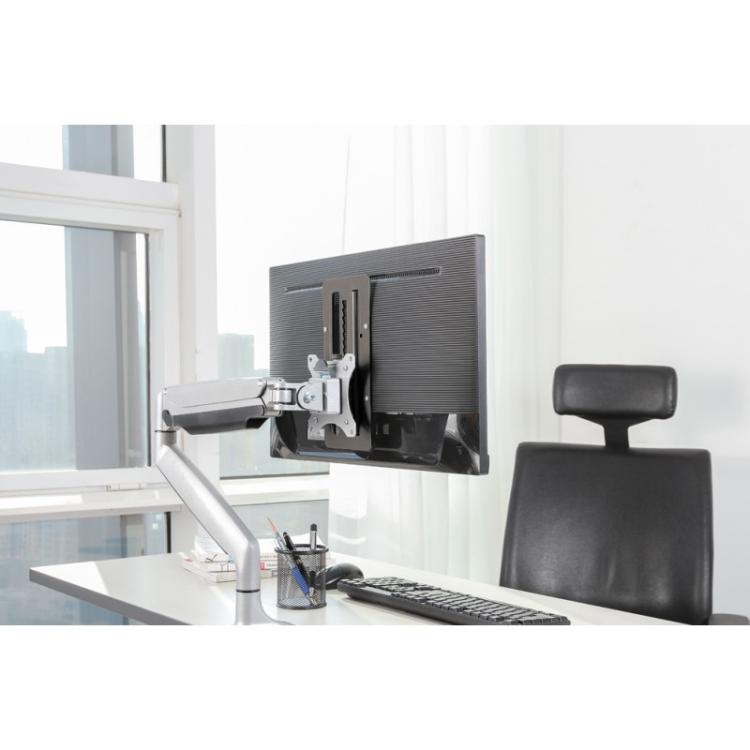 Neomounts - FPMA-LIFT100BLACK Adaptador VESA altura ajustable - universal