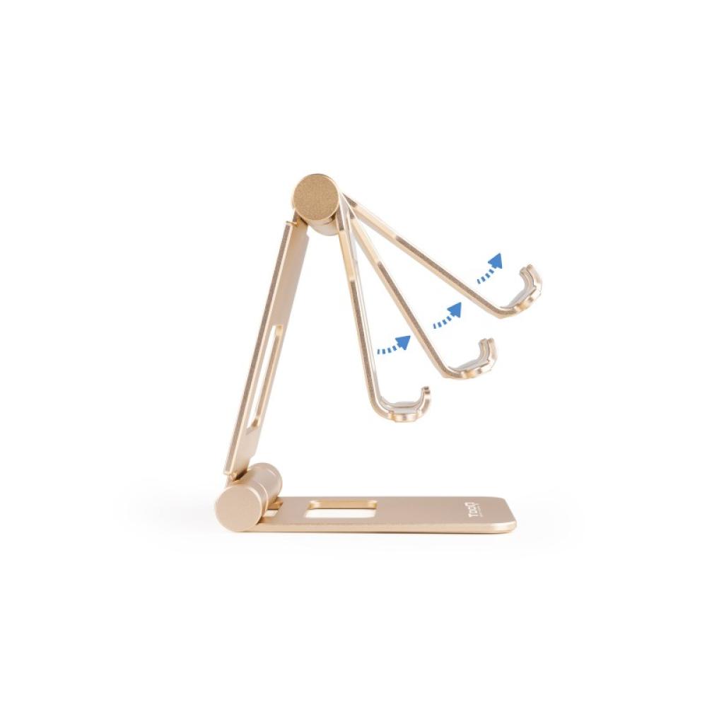 TooQ - Keops Soporte pasivo Teléfono móvil/smartphone, Tablet/UMPC Oro
