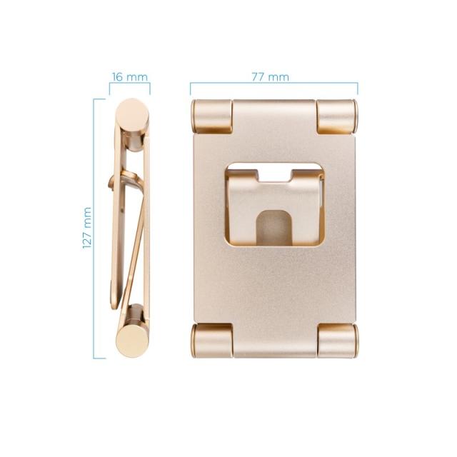 TooQ - Keops Soporte pasivo Teléfono móvil/smartphone, Tablet/UMPC Oro