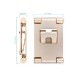 TooQ - Keops Soporte pasivo Teléfono móvil/smartphone, Tablet/UMPC Oro