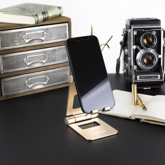 TooQ - Keops Soporte pasivo Teléfono móvil/smartphone, Tablet/UMPC Oro