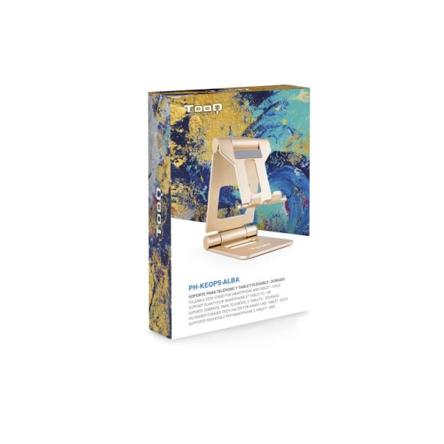 TooQ - Keops Soporte pasivo Teléfono móvil/smartphone, Tablet/UMPC Oro