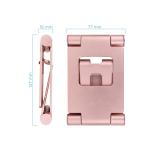 TooQ - Soporte de sobremesa ajustable para teléfono / tablet hasta 10”, Rosa Velvet