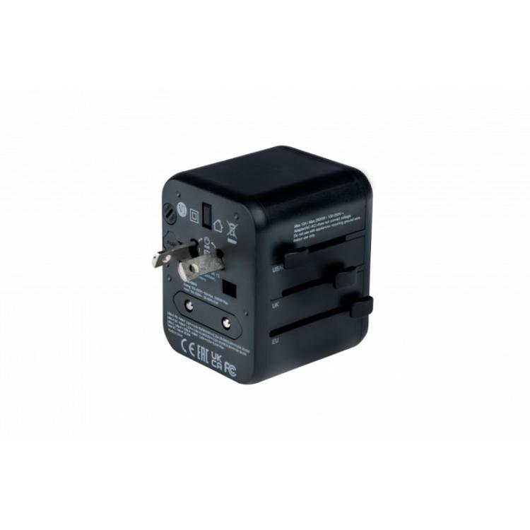 Verbatim - 49544 adaptador de enchufe eléctrico Universal Negro