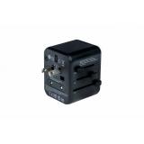 Verbatim - 49544 adaptador de enchufe eléctrico Universal Negro
