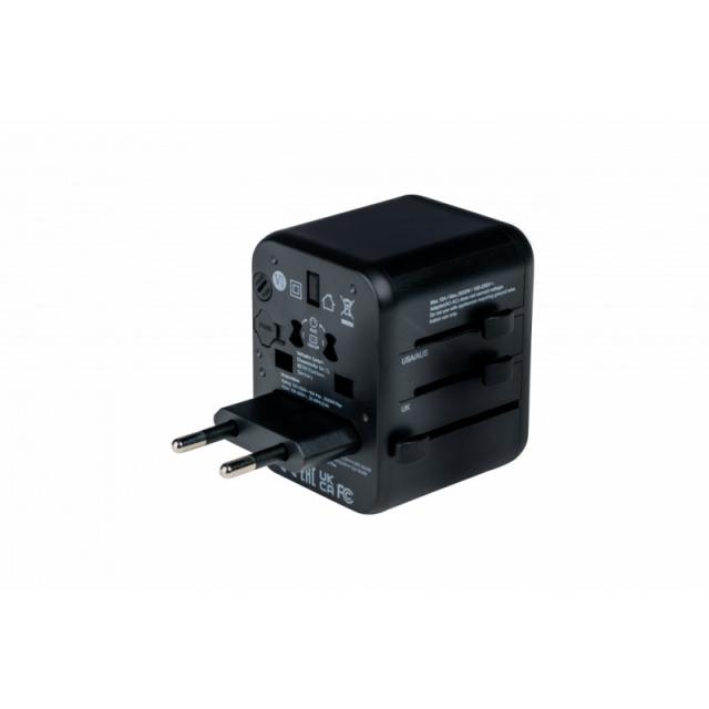 Verbatim - 49544 adaptador de enchufe eléctrico Universal Negro