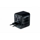 Verbatim - 49544 adaptador de enchufe eléctrico Universal Negro