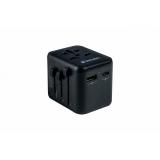 Verbatim - 49544 adaptador de enchufe eléctrico Universal Negro