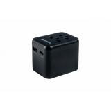 Verbatim - 49544 adaptador de enchufe eléctrico Universal Negro