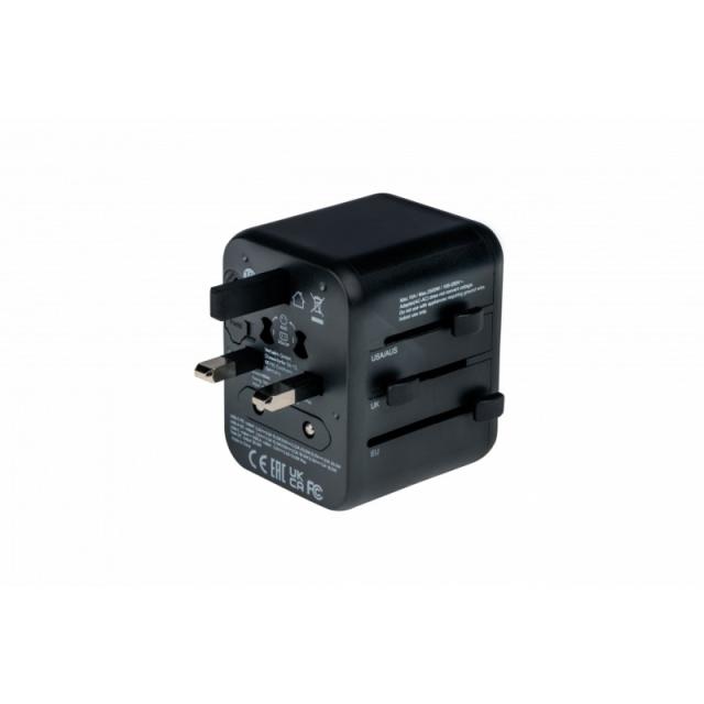 Verbatim - 49544 adaptador de enchufe eléctrico Universal Negro