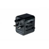 Verbatim - 49544 adaptador de enchufe eléctrico Universal Negro