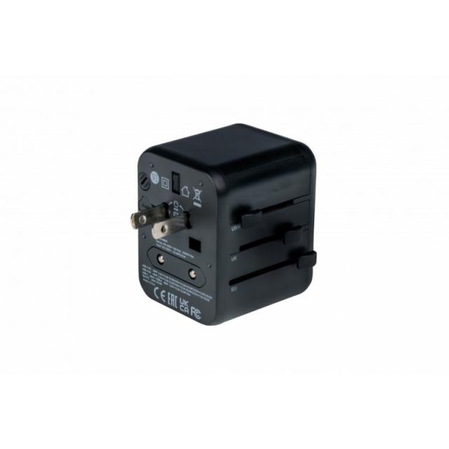 Verbatim - 49544 adaptador de enchufe eléctrico Universal Negro