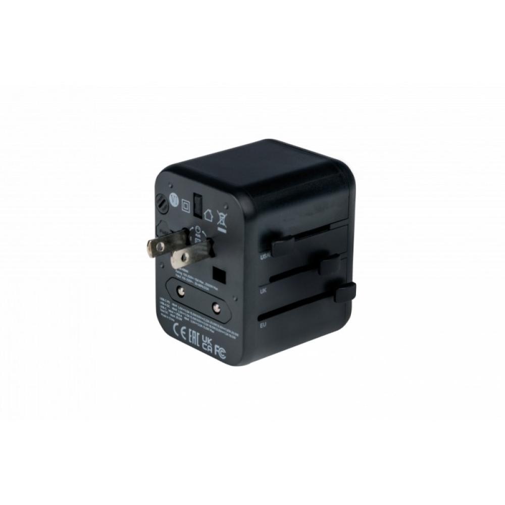 Verbatim - 49544 adaptador de enchufe eléctrico Universal Negro