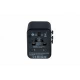 Verbatim - 49544 adaptador de enchufe eléctrico Universal Negro